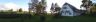 Hotelpark mit Balkonfront des Hotels Marks