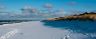 Einsamer Schneestrand Richtung Prerow